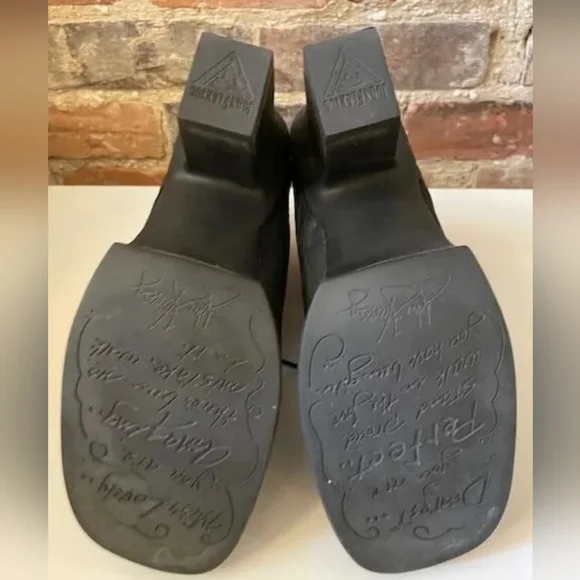 John Fluevog Splendid Black Ankle Boot 9 with box - Picture 4 of 5